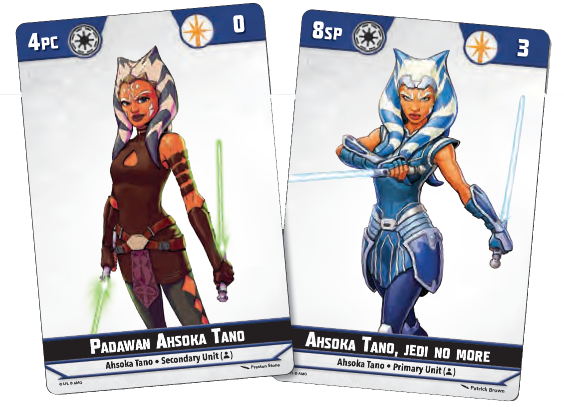 Ahsoka unique unit name example